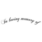 In loving memory of